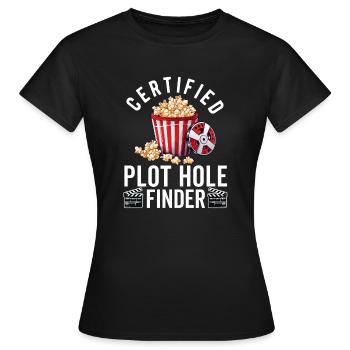 Critique de cinéma Cinéphile Cinéphile Amant Drôle Critique - T-shirt Femme - noir - Devant - AI Model Female 172 dark (172cm)
