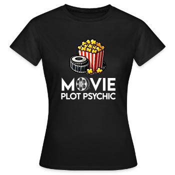 Critique de cinéma Cinéphile Cinéphile Amant Drôle Critique - T-shirt Femme - noir - Devant - AI Model Female 172 dark (172cm)