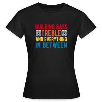 Car Stereo For Audio Installer Speakers Car Bass - Women's T-Shirt - black - Front - AI Model Female 172 dark (172cm)