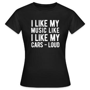 Car Stereo For Audio Installer Speakers Car Bass - Women's T-Shirt - black - Front - AI Model Female 172 dark (172cm)