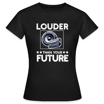 Car Stereo For Audio Installer Speakers Car Bass - Women's T-Shirt - black - Front - AI Model Female 172 dark (172cm)
