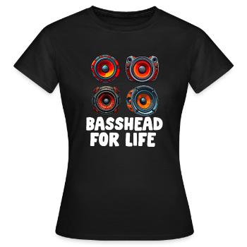 Car Stereo For Audio Installer Speakers Car Bass - Women's T-Shirt - black - Front - AI Model Female 172 dark (172cm)