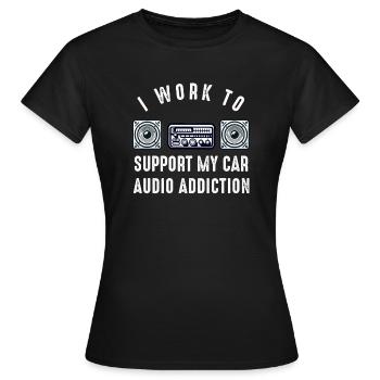 Car Stereo For Audio Installer Speakers Car Bass - Women's T-Shirt - black - Front - AI Model Female 172 dark (172cm)