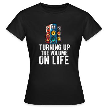 Car Stereo For Audio Installer Speakers Car Bass - Women's T-Shirt - black - Front - AI Model Female 172 dark (172cm)