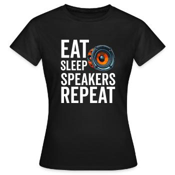 Car Stereo For Audio Installer Speakers Car Bass - Women's T-Shirt - black - Front - AI Model Female 172 dark (172cm)