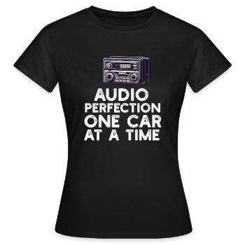 Car Stereo For Audio Installer Speakers Car Bass - Women's T-Shirt - black - Front - AI Model Female 172 dark (172cm)