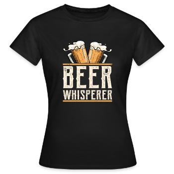 Bière Whisperer Homebrew Brewer Bière artisanale - T-shirt Femme - noir - Devant - AI Model Female 172 dark (172cm)