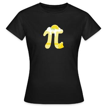 Funny Pi Day Math Lover Gâteau au citron Meringue - T-shirt Femme - noir - Devant - AI Model Female 172 dark (172cm)