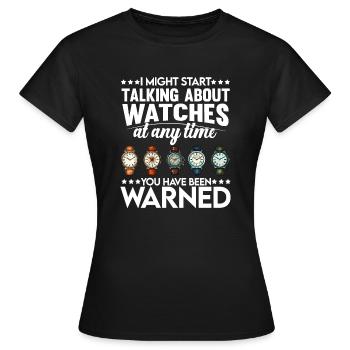 Watch Collector Horologist Collecting Watches - Women's T-Shirt - black - Front - AI Model Female 172 dark (172cm)