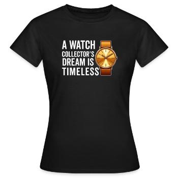Watch Collector Horologist Collecting Watches - Women's T-Shirt - black - Front - AI Model Female 172 dark (172cm)
