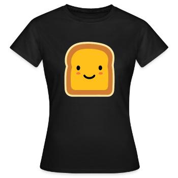 Tartine - T-shirt Femme - noir - Devant - AI Model Female 172 dark (172cm)