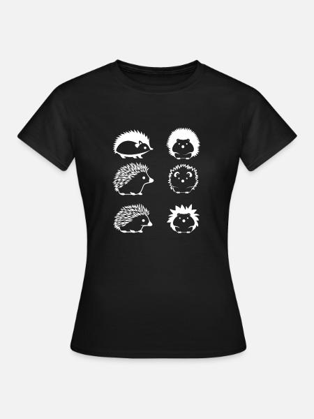 Hérisson - T-shirt Femme - noir