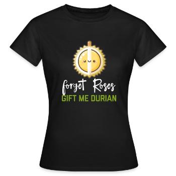 Durian Fruchtliebhaber Lustige Durio Zibethinus Männer - Frauen T-Shirt - Schwarz - Vorne - AI Model Female 172 dark (172cm)