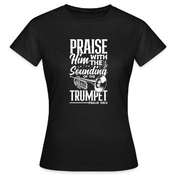 Trumpet Trumpeter Trumpet Player - Women's T-Shirt - black - Front - AI Model Female 172 dark (172cm)