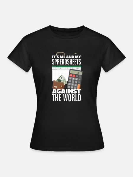 Lustiges Steuerberater Buchhalter Geschenk - Frauen T-Shirt - Schwarz