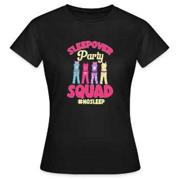 Soirée pyjama pyjama soirée pyjama - T-shirt Femme - noir - Devant - AI Model Female 172 dark (172cm)