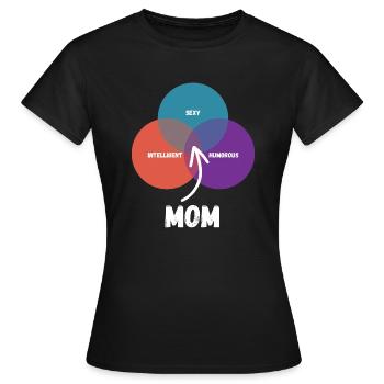 Maman Maman Maman - T-shirt Femme - noir - Devant - AI Model Female 172 dark (172cm)