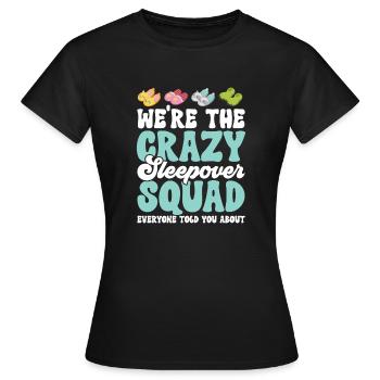 Soirée pyjama pyjama soirée pyjama - T-shirt Femme - noir - Devant - AI Model Female 172 dark (172cm)