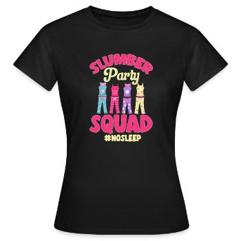 Soirée pyjama pyjama soirée pyjama - T-shirt Femme - noir - Devant - AI Model Female 172 dark (172cm)