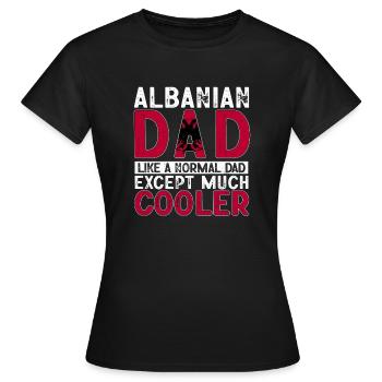 Drapeau albanais Aigle albanais Shqiponja - T-shirt Femme - noir - Devant - AI Model Female 172 dark (172cm)