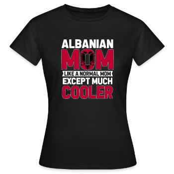 Drapeau albanais Aigle albanais Shqiponja - T-shirt Femme - noir - Devant - AI Model Female 172 dark (172cm)