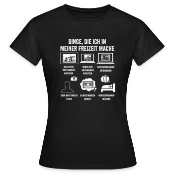 Philatelie Briefmarkensammlung Briefmarkensammler - Frauen T-Shirt - Schwarz - Vorne - AI Model Female 172 dark (172cm)