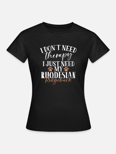 Rhodesian Ridgeback Gifts - Frauen T-Shirt - Schwarz