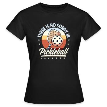 Il n’y a pas de regret au pickleball - T-shirt Femme - noir - Devant - AI Model Female 172 dark (172cm)