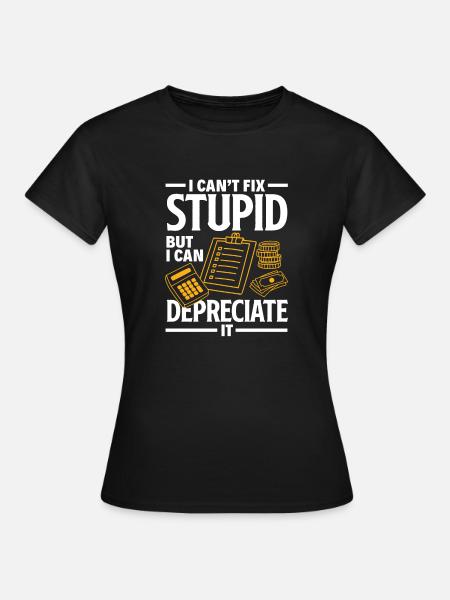 Lustiges Steuerberater Buchhalter Geschenk - Frauen T-Shirt - Schwarz