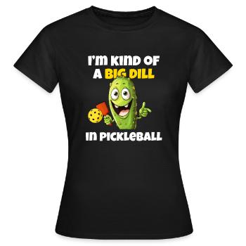 Lustiges Pickleball-Zitat - Frauen T-Shirt - Schwarz - Vorne - AI Model Female 172 dark (172cm)