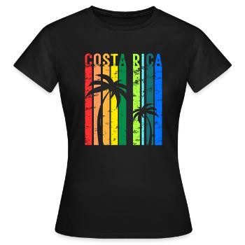Vacances au Costa Rica en Amérique centrale - T-shirt Femme - noir - Devant - AI Model Female 172 dark (172cm)