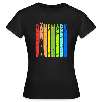 Dänemark Urlaub Idee - Frauen T-Shirt - Schwarz - Vorne - AI Model Female 172 dark (172cm)