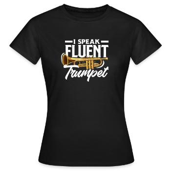 Trumpet Trumpeter Trumpet Player - Women's T-Shirt - black - Front - AI Model Female 172 dark (172cm)