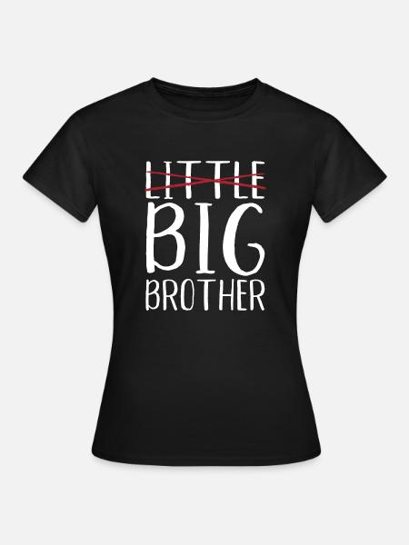 Big Brother Gift - Dame-T-shirt - sort