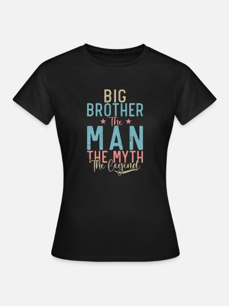 Big Brother Gift - Dame-T-shirt - sort