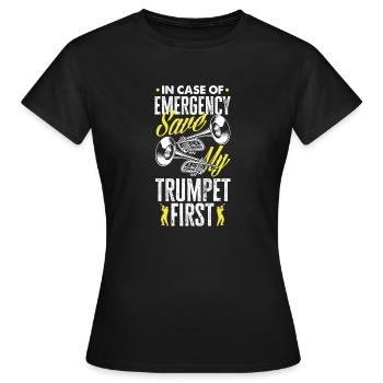 Trumpet Trumpeter Trumpet Player - Women's T-Shirt - black - Front - AI Model Female 172 dark (172cm)
