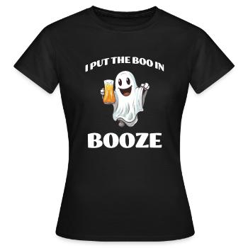 Drôle de consommation d’Halloween - T-shirt Femme - noir - Devant - AI Model Female 172 dark (172cm)