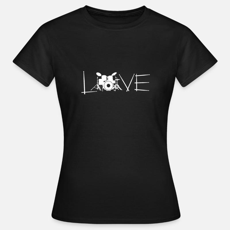Drummer Drummer Drum Gift - Women's T-Shirt - black