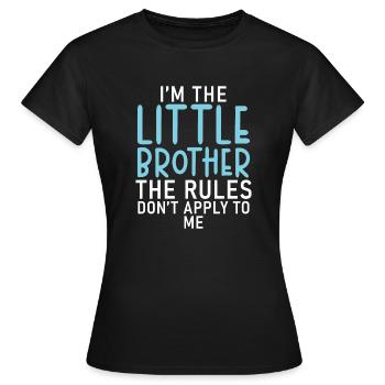 Cadeaux Petit Frère - T-shirt Femme - noir - Devant - AI Model Female 172 dark (172cm)