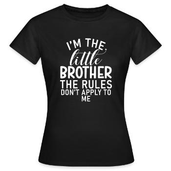 Cadeaux Petit Frère - T-shirt Femme - noir - Devant - AI Model Female 172 dark (172cm)