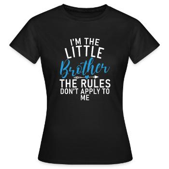 Cadeaux Petit Frère - T-shirt Femme - noir - Devant - AI Model Female 172 dark (172cm)