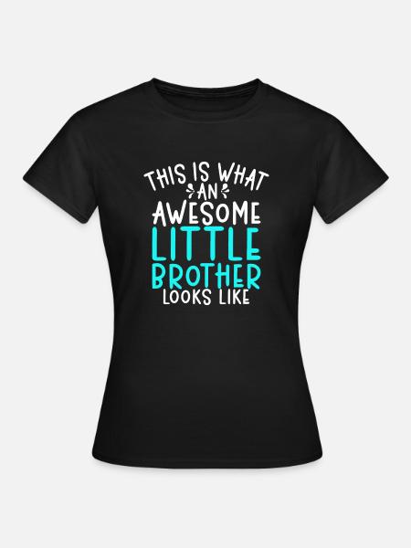 Little Brother Gifts - Dame-T-shirt - sort