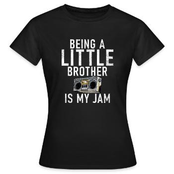 Cadeaux Petit Frère - T-shirt Femme - noir - Devant - AI Model Female 172 dark (172cm)