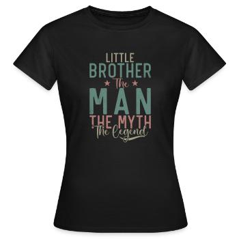Cadeaux Petit Frère - T-shirt Femme - noir - Devant - AI Model Female 172 dark (172cm)