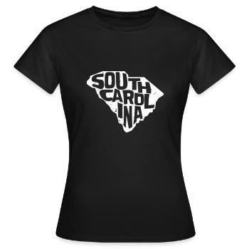 Vintage South Carolina Football Spieltag - Frauen T-Shirt - Schwarz - Vorne - AI Model Female 172 dark (172cm)