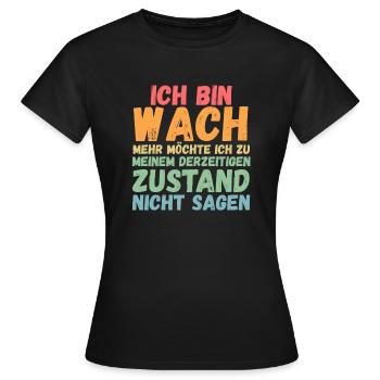 Morgenmuffel Faulenzer - Frauen T-Shirt - Schwarz - Vorne - AI Model Female 172 dark (172cm)