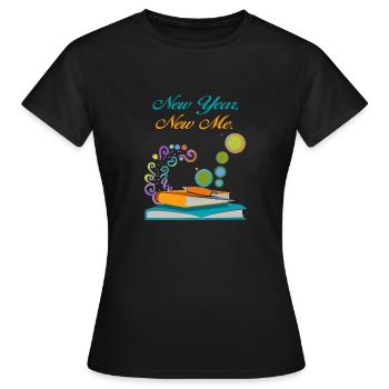 Neues Jahr, neues Ich - Frauen T-Shirt - Schwarz - Vorne - AI Model Female 172 dark (172cm)