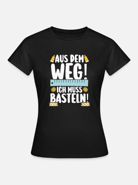 Bastler Basteln - Frauen T-Shirt - Schwarz