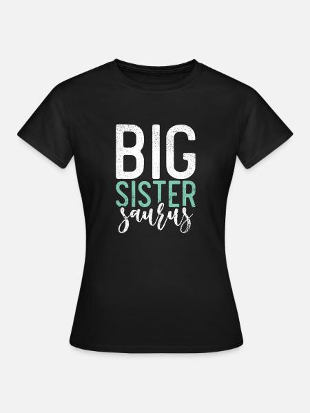 Big Sister Gift - Dame-T-shirt - sort