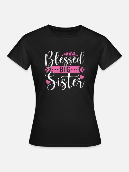 Grote zus cadeau - Vrouwen T-shirt - zwart
